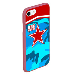 Чехол iPhone 7/8 матовый ВВС России, цвет: 3D-малиновый — фото 2