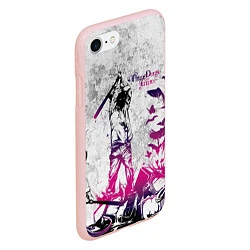 Чехол iPhone 7/8 матовый Three Days Grace, цвет: 3D-светло-розовый — фото 2