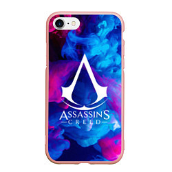 Чехол iPhone 7/8 матовый ASSASSINS CREED, цвет: 3D-светло-розовый