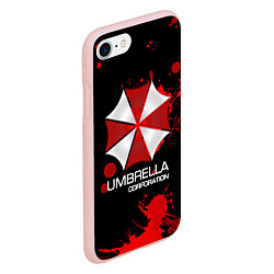 Чехол iPhone 7/8 матовый UMBRELLA CORP, цвет: 3D-светло-розовый — фото 2