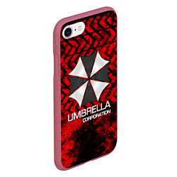 Чехол iPhone 7/8 матовый UMBRELLA CORP, цвет: 3D-малиновый — фото 2