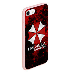 Чехол iPhone 7/8 матовый UMBRELLA CORP, цвет: 3D-светло-розовый — фото 2