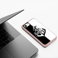 Чехол iPhone 7/8 матовый ВМФ России, цвет: 3D-светло-розовый — фото 2
