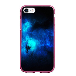 Чехол iPhone 7/8 матовый КОСМОС STAR, цвет: 3D-малиновый