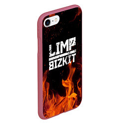 Чехол iPhone 7/8 матовый LIMP BIZKIT, цвет: 3D-малиновый — фото 2