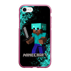 Чехол iPhone 7/8 матовый MINECRAFT