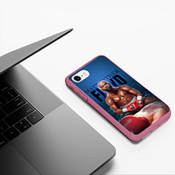 Чехол iPhone 7/8 матовый Mayweather, цвет: 3D-малиновый — фото 2