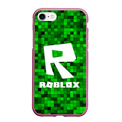 Чехол iPhone 7/8 матовый Roblox, цвет: 3D-малиновый