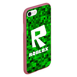 Чехол iPhone 7/8 матовый Roblox, цвет: 3D-малиновый — фото 2