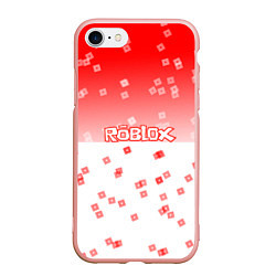 Чехол iPhone 7/8 матовый ROBLOX, цвет: 3D-светло-розовый