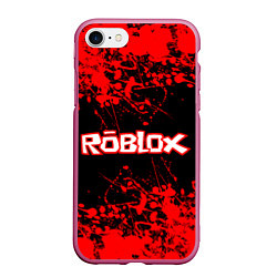 Чехол iPhone 7/8 матовый Roblox, цвет: 3D-малиновый