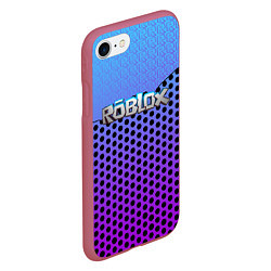 Чехол iPhone 7/8 матовый Roblox Gradient Pattern, цвет: 3D-малиновый — фото 2