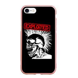 Чехол iPhone 7/8 матовый The Exploited, цвет: 3D-светло-розовый