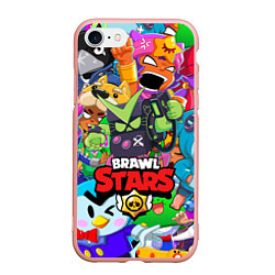 Чехол iPhone 7/8 матовый BRAWL STARS VIRUS 8-BIT