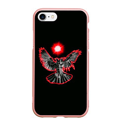Чехол iPhone 7/8 матовый Pyrokinesis, цвет: 3D-светло-розовый