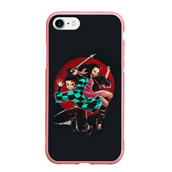 Чехол iPhone 7/8 матовый KIMETSU NO YAIBA