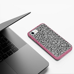 Чехол iPhone 7/8 матовый Везименямразь, цвет: 3D-малиновый — фото 2