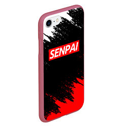 Чехол iPhone 7/8 матовый SENPAI, цвет: 3D-малиновый — фото 2