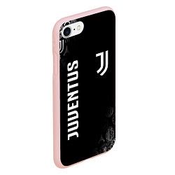 Чехол iPhone 7/8 матовый JUVENTUS, цвет: 3D-светло-розовый — фото 2