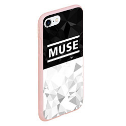 Чехол iPhone 7/8 матовый Muse, цвет: 3D-светло-розовый — фото 2