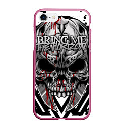 Чехол iPhone 7/8 матовый Bring Me the Horizon, цвет: 3D-малиновый