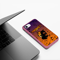 Чехол iPhone 7/8 матовый THE PRODIGY, цвет: 3D-малиновый — фото 2