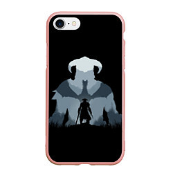 Чехол iPhone 7/8 матовый THE ELDER SCROLLS, цвет: 3D-светло-розовый