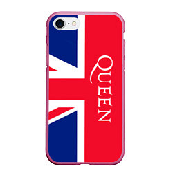 Чехол iPhone 7/8 матовый Queen, цвет: 3D-малиновый