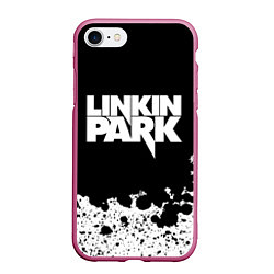 Чехол iPhone 7/8 матовый LINKIN PARK, цвет: 3D-малиновый