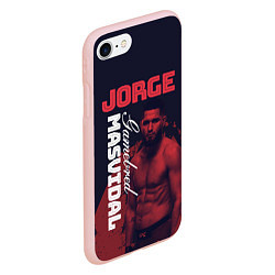 Чехол iPhone 7/8 матовый Jorge Masvidal, цвет: 3D-светло-розовый — фото 2