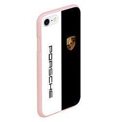 Чехол iPhone 7/8 матовый PORSCHE, цвет: 3D-светло-розовый — фото 2