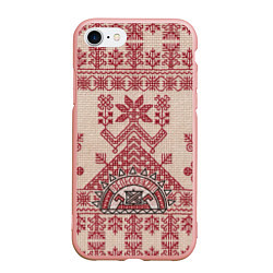 Чехол iPhone 7/8 матовый Макошь Богиня Судьбы, цвет: 3D-светло-розовый