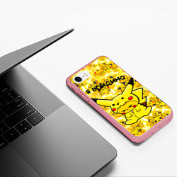 Чехол iPhone 7/8 матовый PIKACHU, цвет: 3D-баблгам — фото 2