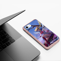 Чехол iPhone 7/8 матовый СЕЙЛОР МУН, цвет: 3D-светло-розовый — фото 2