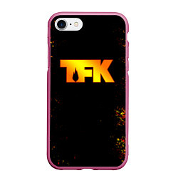 Чехол iPhone 7/8 матовый Thousand Foot Krutch, цвет: 3D-малиновый