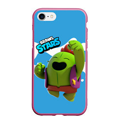 Чехол iPhone 7/8 матовый Brawn Stars Spike, цвет: 3D-малиновый