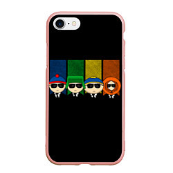 Чехол iPhone 7/8 матовый South Park, цвет: 3D-светло-розовый