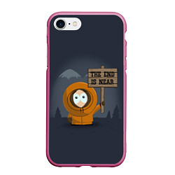 Чехол iPhone 7/8 матовый Kenny, цвет: 3D-малиновый