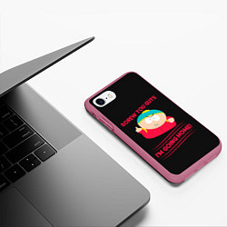 Чехол iPhone 7/8 матовый Cartman, цвет: 3D-малиновый — фото 2