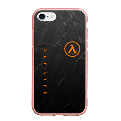 Чехол iPhone 7/8 матовый HALF-LIFE, цвет: 3D-светло-розовый