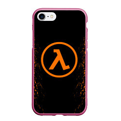 Чехол iPhone 7/8 матовый HALF-LIFE 3, цвет: 3D-малиновый