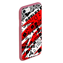 Чехол iPhone 7/8 матовый Roblox, цвет: 3D-малиновый — фото 2