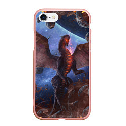 Чехол iPhone 7/8 матовый SPACE FIRE DRAGO