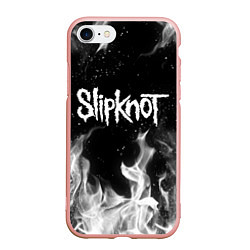 Чехол iPhone 7/8 матовый SLIPKNOT, цвет: 3D-светло-розовый