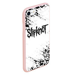 Чехол iPhone 7/8 матовый SLIPKNOT, цвет: 3D-светло-розовый — фото 2