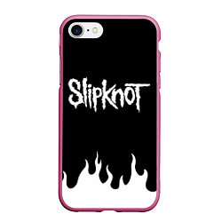 Чехол iPhone 7/8 матовый SLIPKNOT, цвет: 3D-малиновый