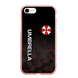 Чехол iPhone 7/8 матовый UMBRELLA CORP, цвет: 3D-светло-розовый