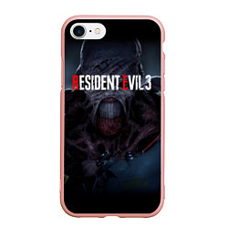 Чехол iPhone 7/8 матовый Resident evil 3 remake, цвет: 3D-светло-розовый