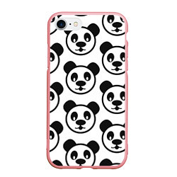 Чехол iPhone 7/8 матовый Panda, цвет: 3D-баблгам