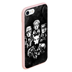 Чехол iPhone 7/8 матовый JOJOS BIZARRE ADVENTURE, цвет: 3D-светло-розовый — фото 2